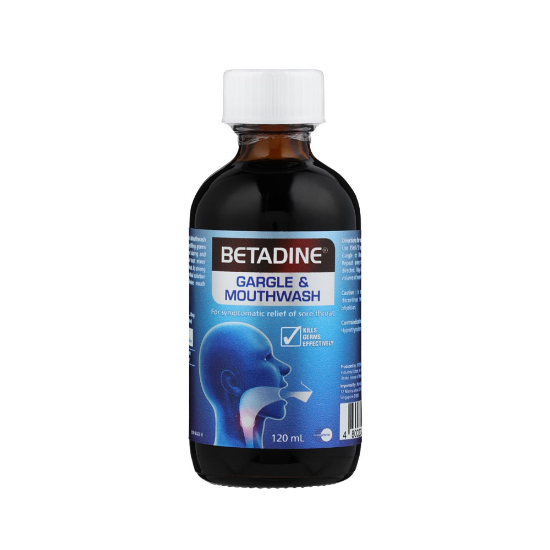 Picture of Betadine Gargle & Mouthwash 120ml