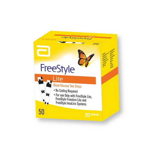 Picture of FreeStyle Lite Blood Glucose Test Strips 50s