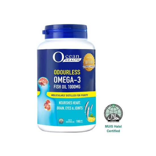 Picture of Ocean Health Odourless Omega 3 Fish Oil 1000mg 180s