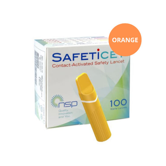 Picture of SAFETICET™ 23G x 1.8mm (Orange) 100s