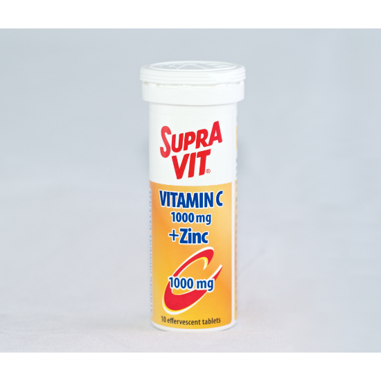 Picture of Supravit Vitamin C 1000mg + Zinc Effervescent Tablets 10s