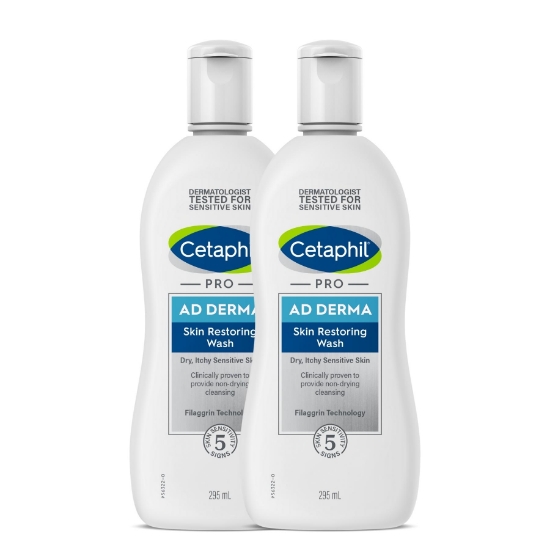 Picture of Cetaphil PRO AD Derma Skin Restoring Wash 295ml Twin Pack