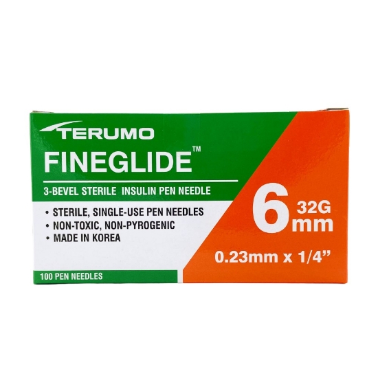 Picture of Terumo FineGlide 32G x 6mm Pen Needles 100s