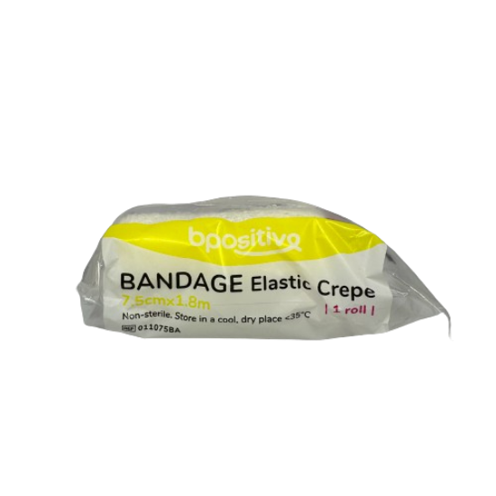 Picture of Bpositive Bandage (Elastic Crepe) 7.5cm x 1.8m 1 roll