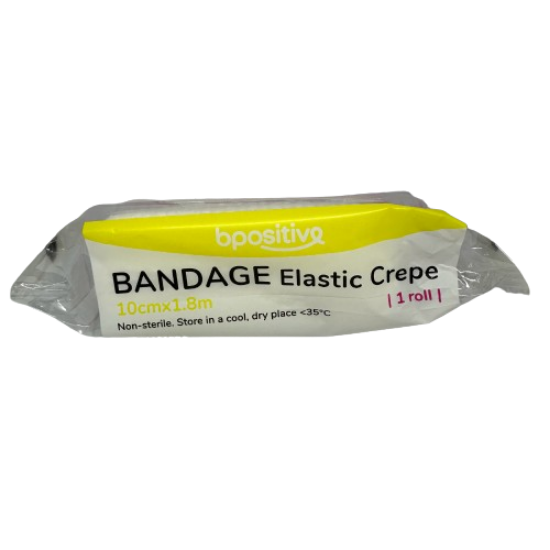 Picture of Bpositive Bandage (Elastic Crepe) 10cm x 1.8m 1 roll