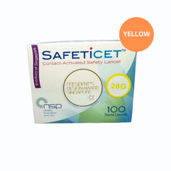 Picture of SAFETICET™ 28G x 1.5mm (Yellow)100s