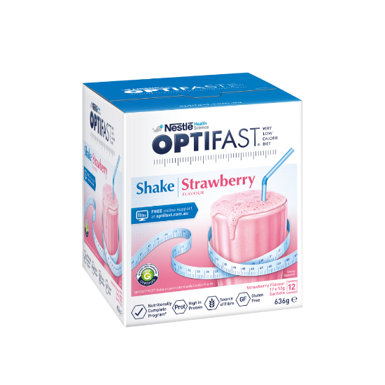 Picture of Nestle Optifast Milk Shake Strawberry (12x53g)