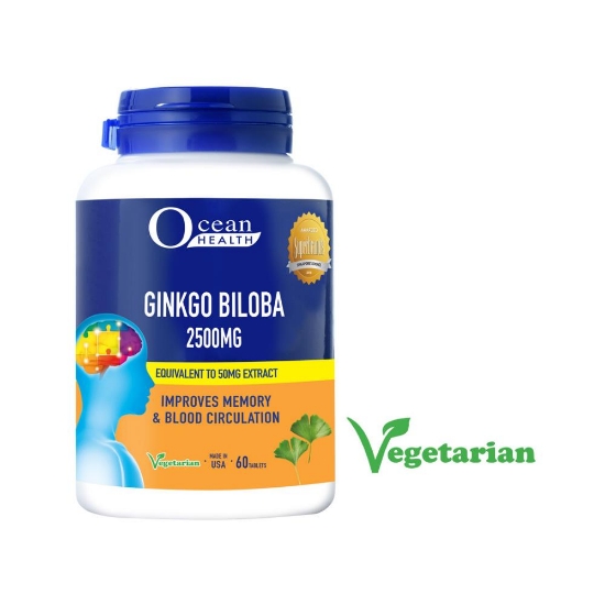 Picture of Ocean Health Ginkgo Biloba 2500mg 60s