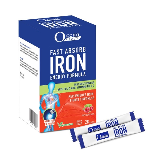 Picture of Ocean Health Fast Absorb Iron Energy Formula Sachets 28s