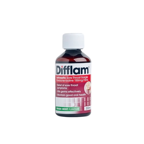 Picture of Difflam Povidone Iodine Gargle 200ml