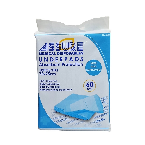 Picture of Assure Underpads 75cm x 75cm 60g 10s