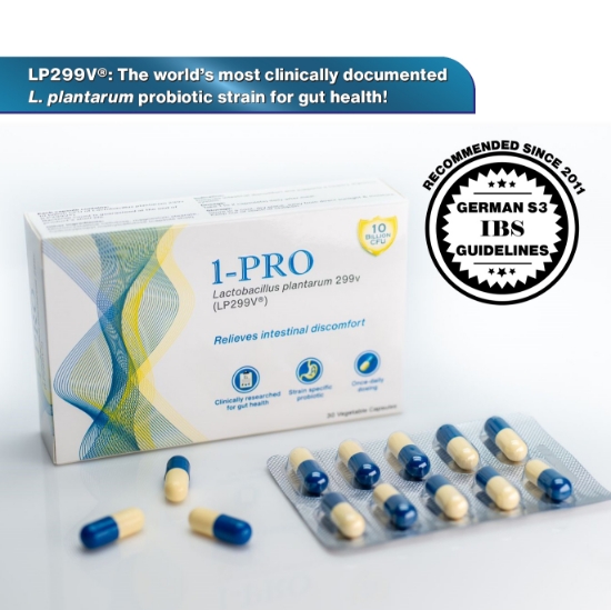 Picture of 1-PRO Probiotics Lactobacillus Plantarum 299v (LP299V) Capsules 30s