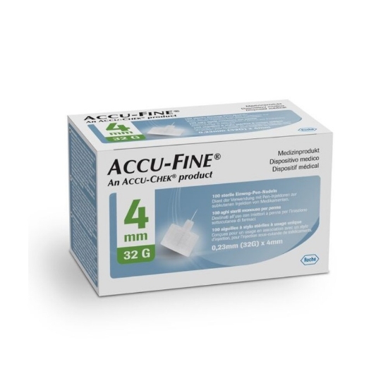 Picture of Accu-Fine Insulin Pen Needle 32G x 4mm 100s