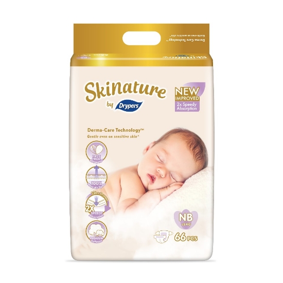 Picture of Skinature By Drypers New Born 66s