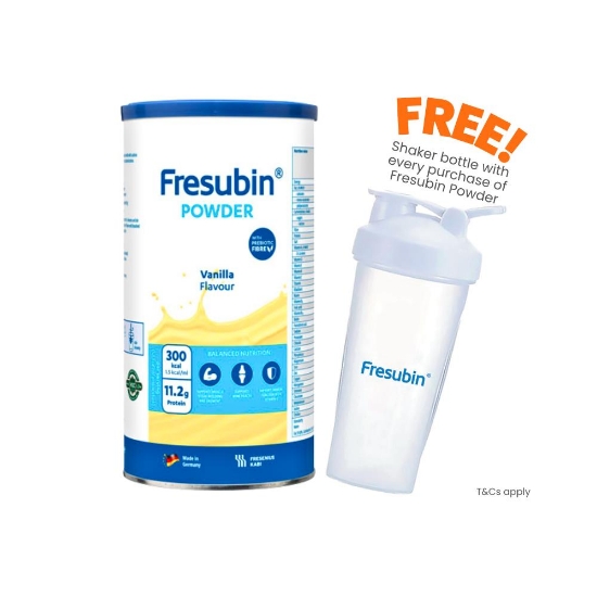 Picture of Fresubin Powder Vanilla (Tin) 500g + Free Shaker Bottle