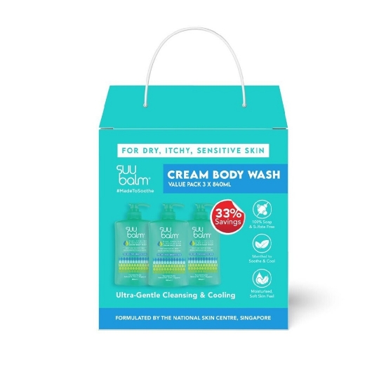 Picture of Suu Balm Dual Cooling and Moisturising Cream Body Wash Value Pack - 840ml x 3