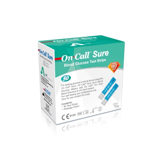 Picture of On Call Sure Test Strips 50s