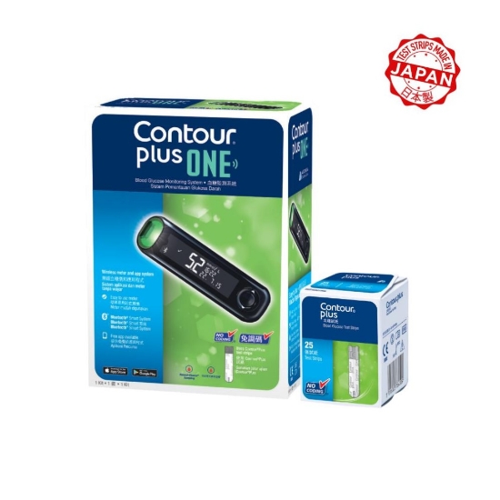 Picture of CONTOUR®PLUS ONE Meter + 25’s Test Strips