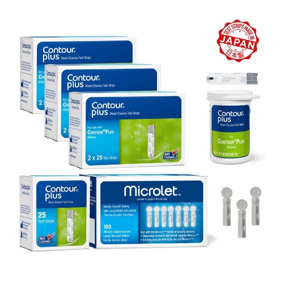 Picture of CONTOUR®PLUS Test Strips 175’s + MICROLET® Lancets 100’s