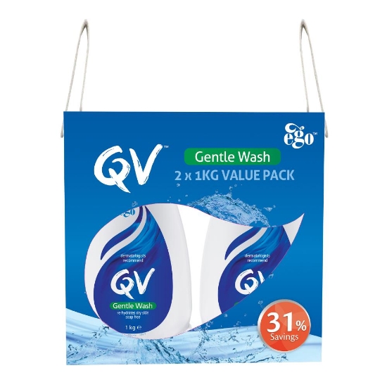 Picture of Ego QV Gentle Wash 1kg Twin Pack