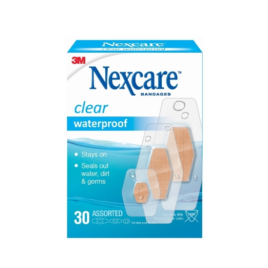 Picture of 3M Nexcare Bandages Clear Assorted 30s