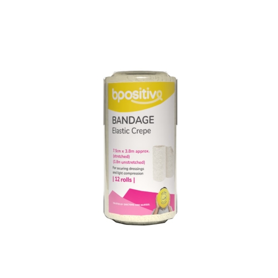 Picture of Bpositive Bandage (Elastic Crepe) 7.5cm x 1.8m 1 roll