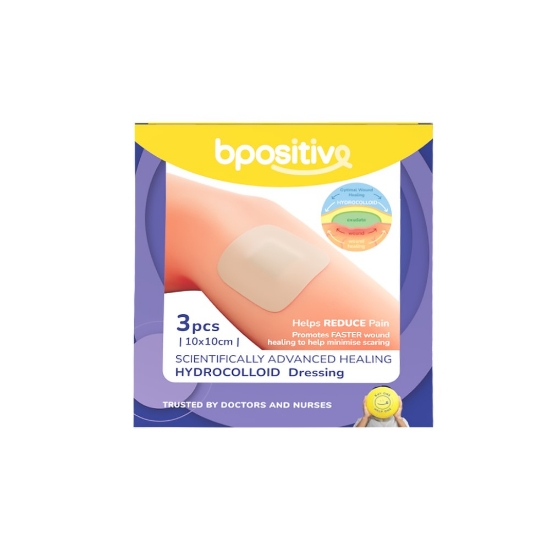 Picture of Bpositive Hydrocolloid Dressing 10cm x 10cm 3s