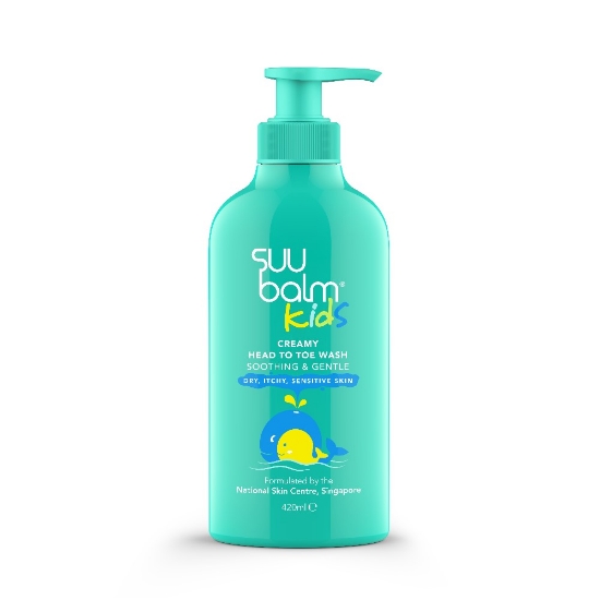 Picture of Suu Balm Kids Dual Soothing & Moisturising Head to Toe Wash 420ml