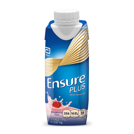 Picture of Ensure Plus Liquid Strawberry 237ml