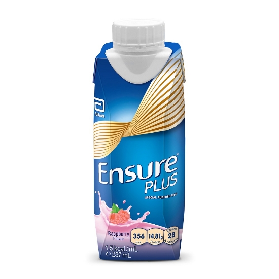 Picture of Ensure Plus Liquid Raspberry 237ml