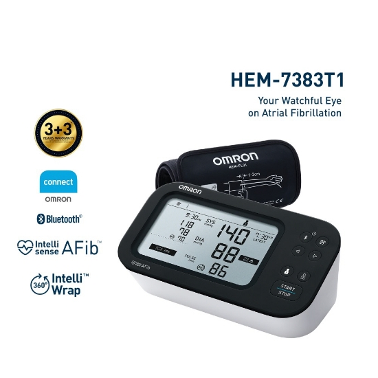 Picture of OMRON Atrial Fibrillation Blood Pressure Monitor HEM-7383T