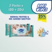 Picture of Drypers Baby Wipes Oat (2x(80s+20s))