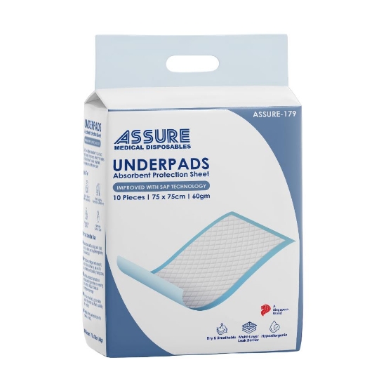 Picture of Assure Underpad With SAP 75x75cm 60g 10s