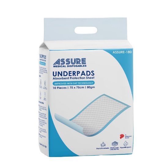 Picture of Assure Underpad With SAP 75x75cm 80g 10s
