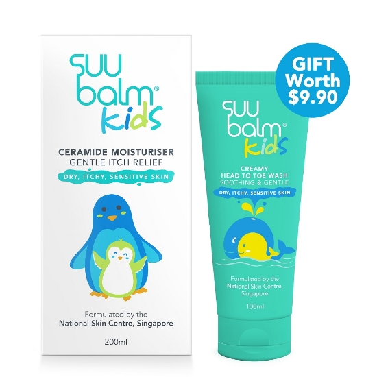 Picture of Suu Balm Kids Cream 200ml + Wash 100ml