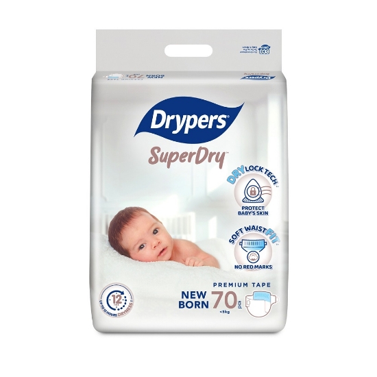 Picture of Drypers Superdry Premium Tape Newborn 70s