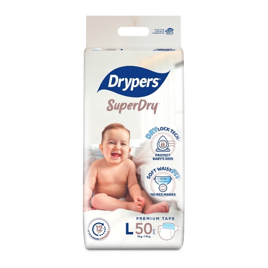 Picture of Drypers Superdry Premium Tape L 50s