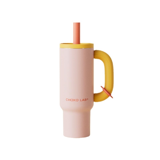 Picture of Chako Lab Bawang Thermos Cup Pink/Yellow 1050ml