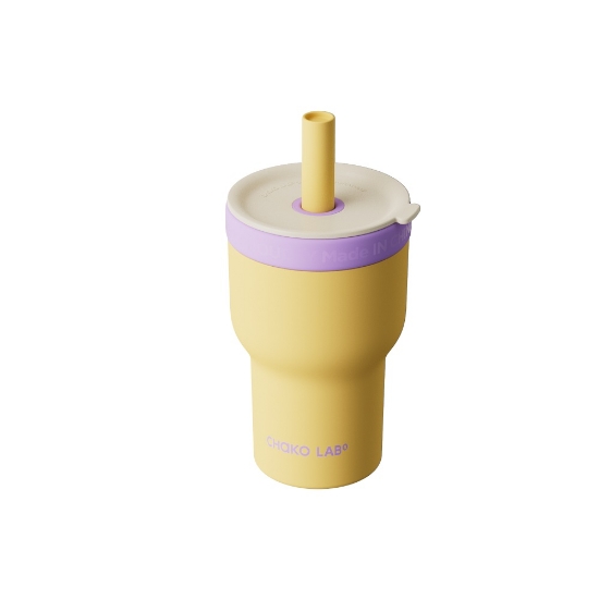 Picture of Chako Lab Pang Pang Double Layer w Glass Yellow/Purple 600+570ml