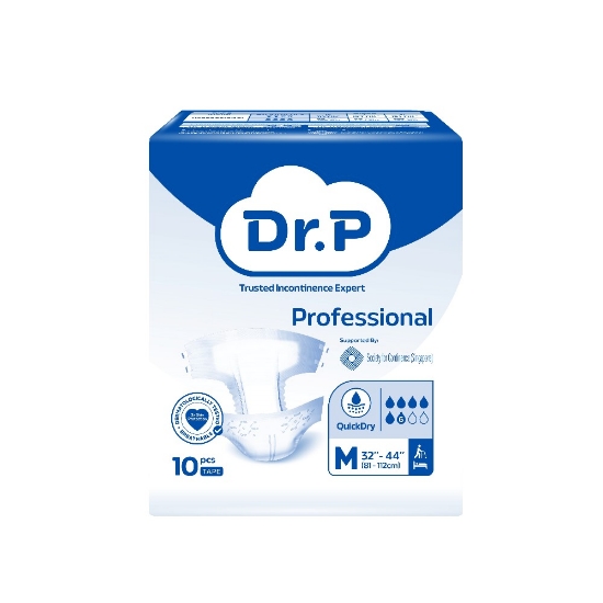 Picture of Dr. P Professional Diapers Medium 10s