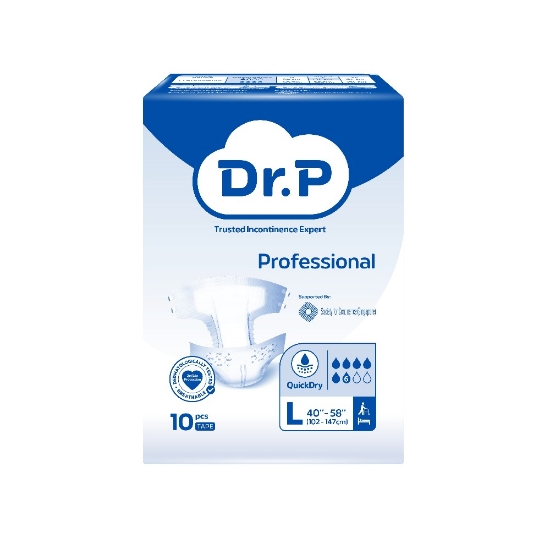 Picture of Dr. P Professional Diapers Large 10s